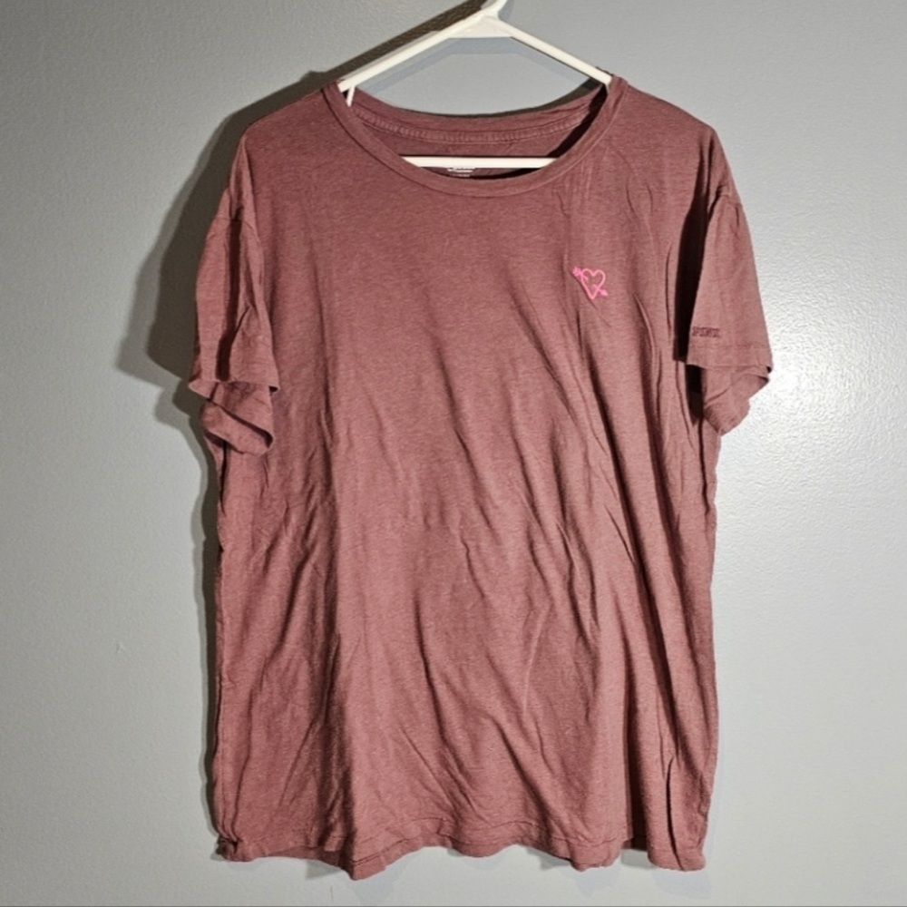 PINK Victoria's Secret Chocolate Top with Pink Logo